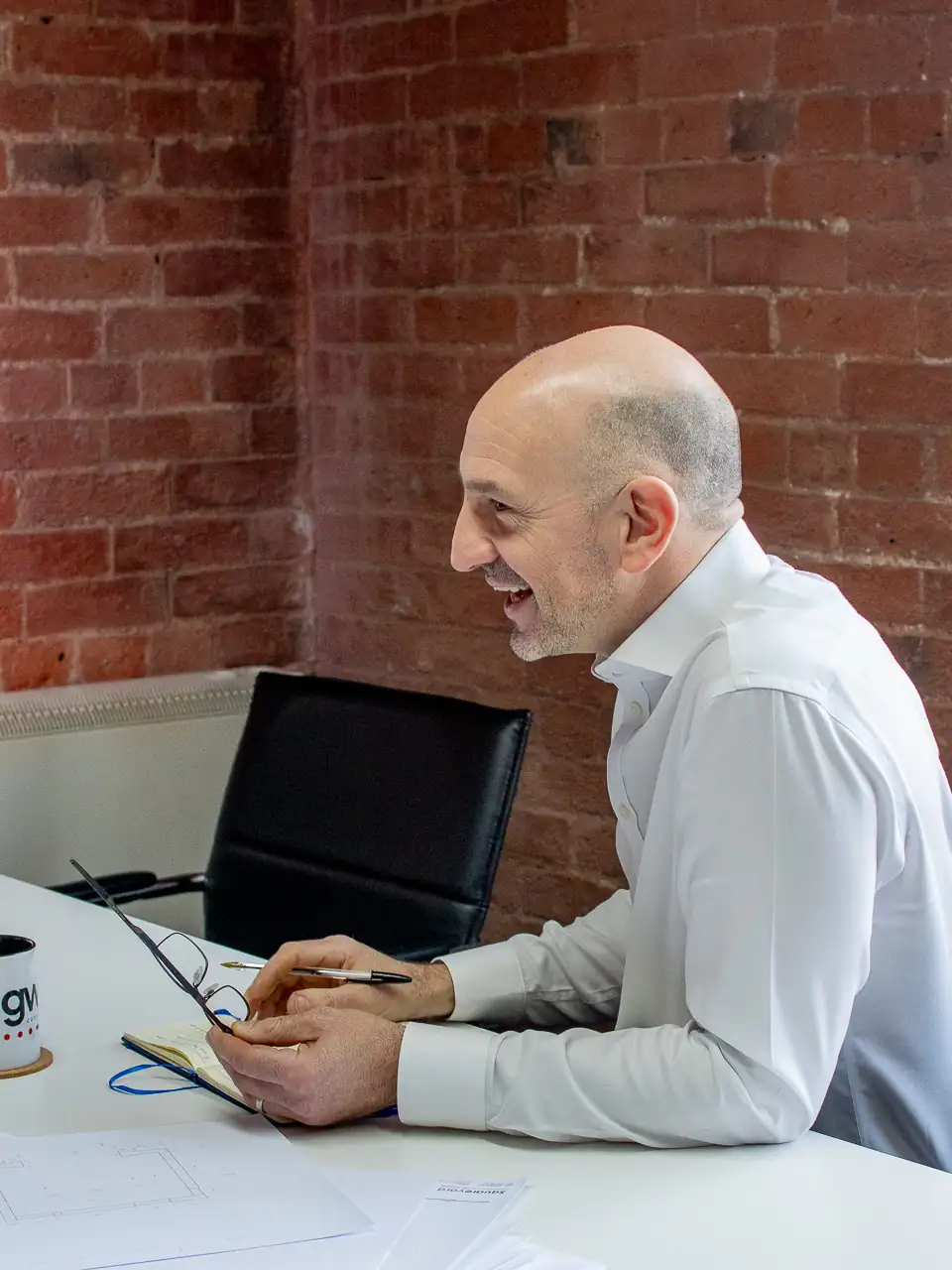 Gavin of GWB enjoying a project meeting